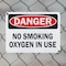 Signmission No Smoking Oxygen In Use Danger Sign, Plastic, 10in W x 7in L, 2PK OS-2PACK-DS-P-710-L-19448 - alternate 6